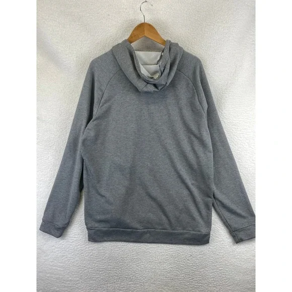 Nike Men's Size XL Gray Dri-FIT Pullover Hoodie Swoosh Activewear Sweatshirt - Picture 10 of 13